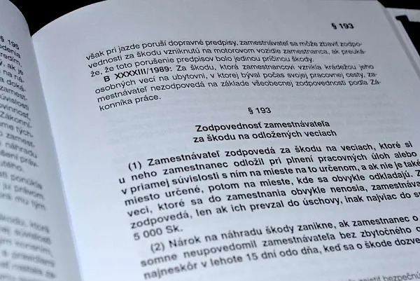 Odcudzenie veci a odškodnenia zamestnanca