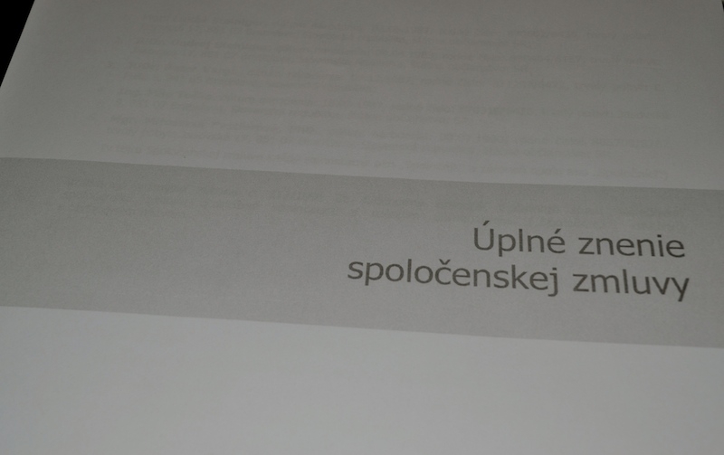 Zmena spoločenskej zmluvy